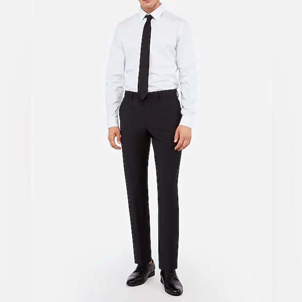 Express Wool-Blend Slim Suit Pant 32x32